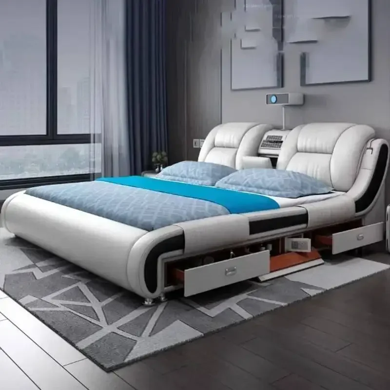 Queen Luxury Modern Double Bed Storage MODERN FURNITURES Color : 1pcs night table|180x200cm bed|150x200cm bed Queen Luxury Modern Double Bed Storage MODERN FURNITURES Color : 1pcs night table|180x200cm bed|150x200cm bed