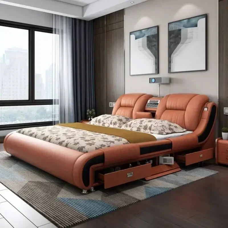 Queen Luxury Modern Double Bed Storage MODERN FURNITURES Color : 1pcs night table|180x200cm bed|150x200cm bed Queen Luxury Modern Double Bed Storage MODERN FURNITURES Color : 1pcs night table|180x200cm bed|150x200cm bed
