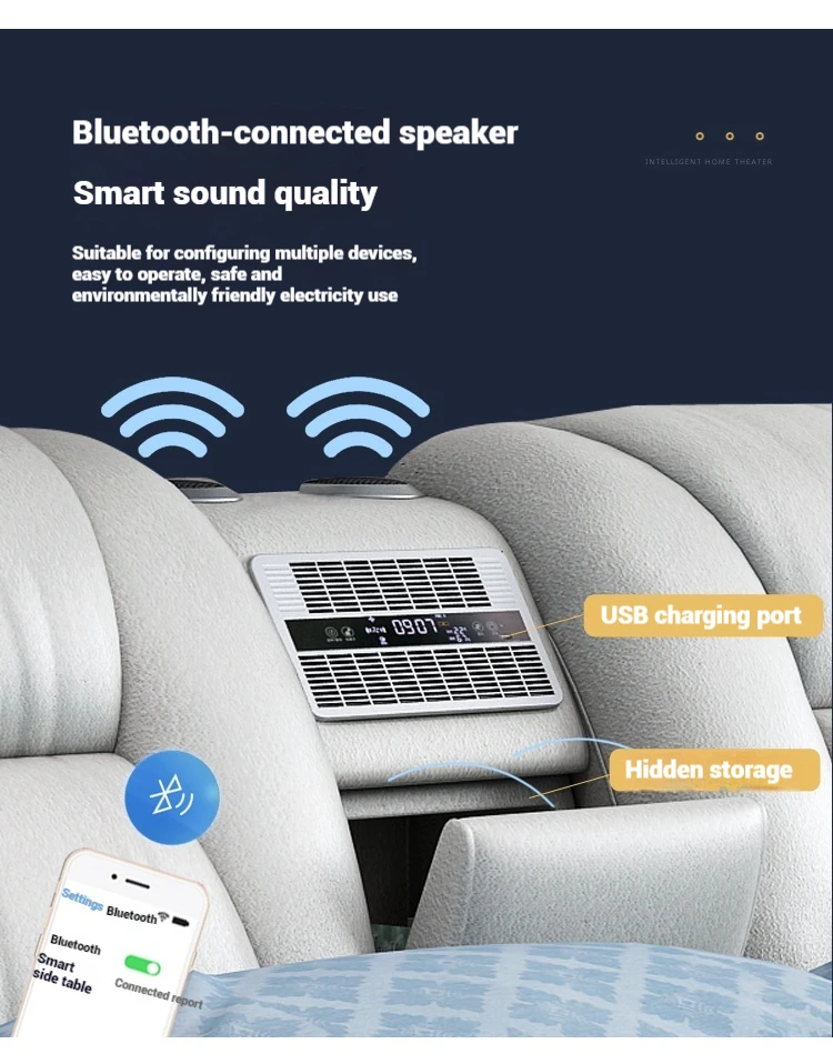 Queen Luxury Modern Double Bed Storage