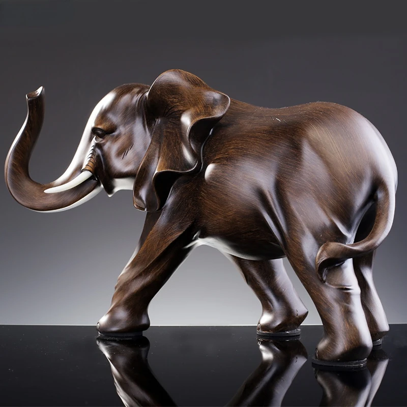 Simulated Animal Sculpture Imitation Wood Elephant Statue FIGURINES & MINIATURES Color : Left-L|Left-M|Left-S|Right-L|Right-M|Right-S Simulated Animal Sculpture Imitation Wood Elephant Statue FIGURINES & MINIATURES Color : Left-L|Left-M|Left-S|Right-L|Right-M|Right-S