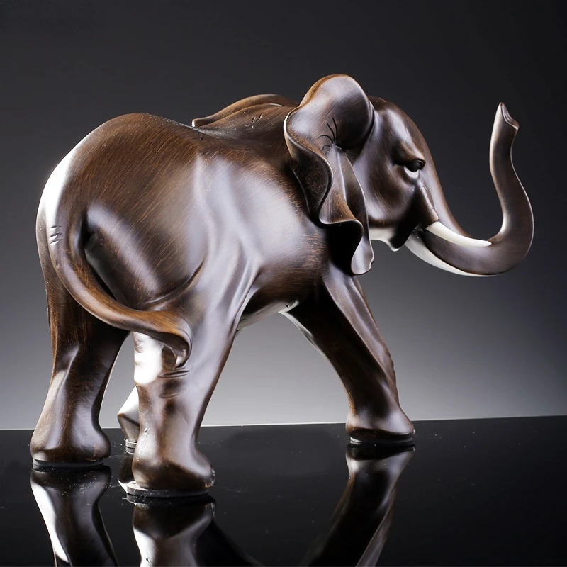 Simulated Animal Sculpture Imitation Wood Elephant Statue FIGURINES & MINIATURES Color : Left-L|Left-M|Left-S|Right-L|Right-M|Right-S Simulated Animal Sculpture Imitation Wood Elephant Statue FIGURINES & MINIATURES Color : Left-L|Left-M|Left-S|Right-L|Right-M|Right-S