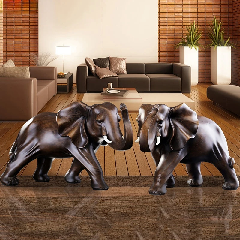 Simulated Animal Sculpture Imitation Wood Elephant Statue FIGURINES & MINIATURES Color : Left-L|Left-M|Left-S|Right-L|Right-M|Right-S Simulated Animal Sculpture Imitation Wood Elephant Statue FIGURINES & MINIATURES Color : Left-L|Left-M|Left-S|Right-L|Right-M|Right-S