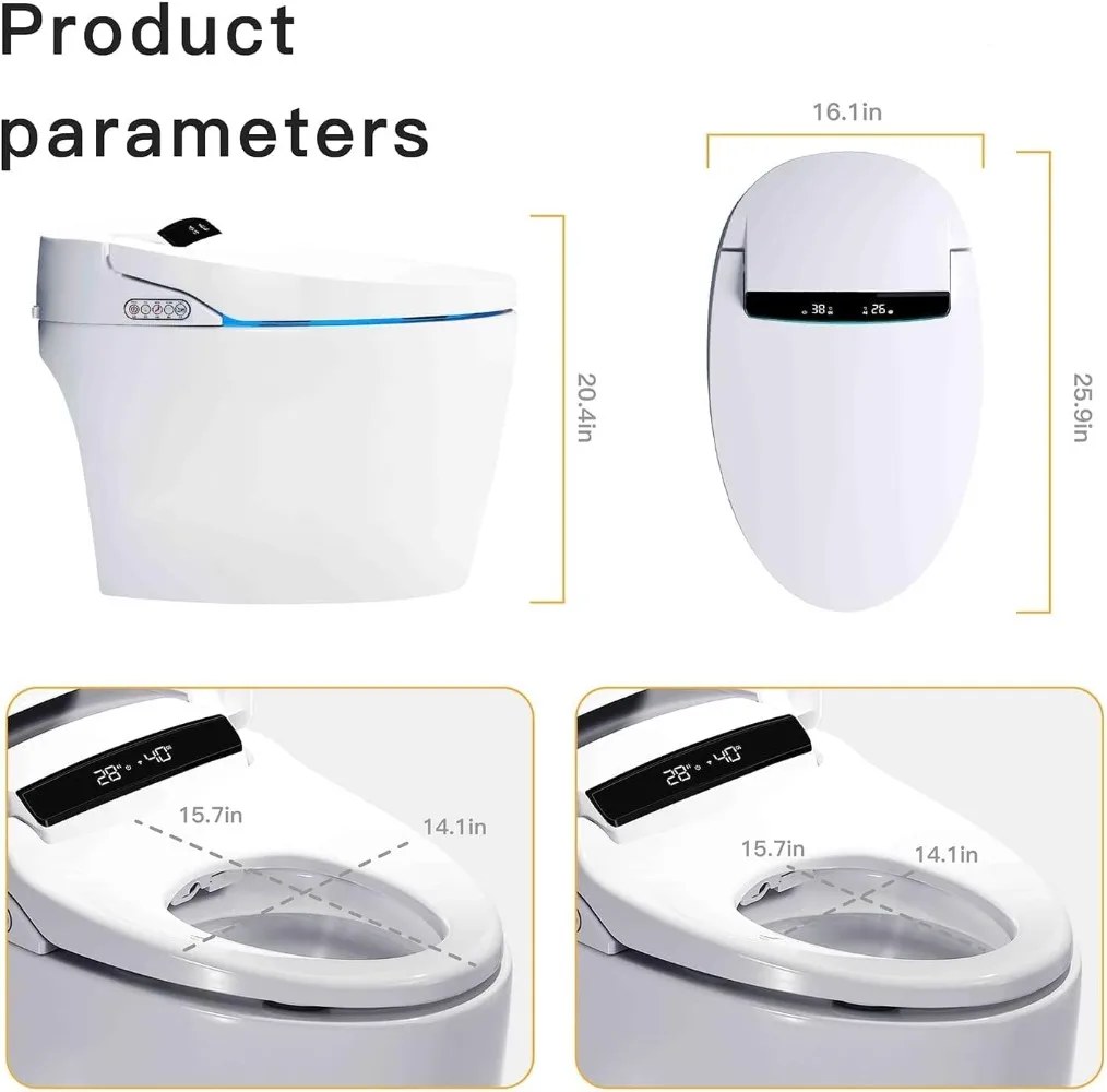 Smart Toilet, One Piece Bidet Toilet for Bathrooms BATHROOM ACCESSORIES Color : K1 Bas Smart Toilet, One Piece Bidet Toilet for Bathrooms BATHROOM ACCESSORIES Color : K1 Bas
