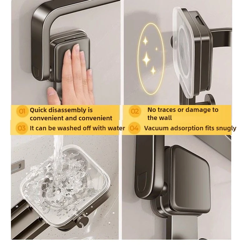 Suction Cup Folding Towel Rack Suction Cup Folding Towel Rack