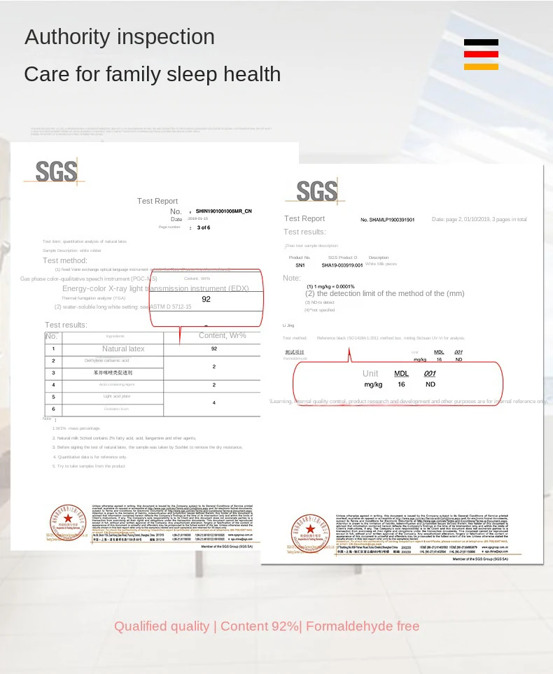 Top 100% Natural Latex Mattress