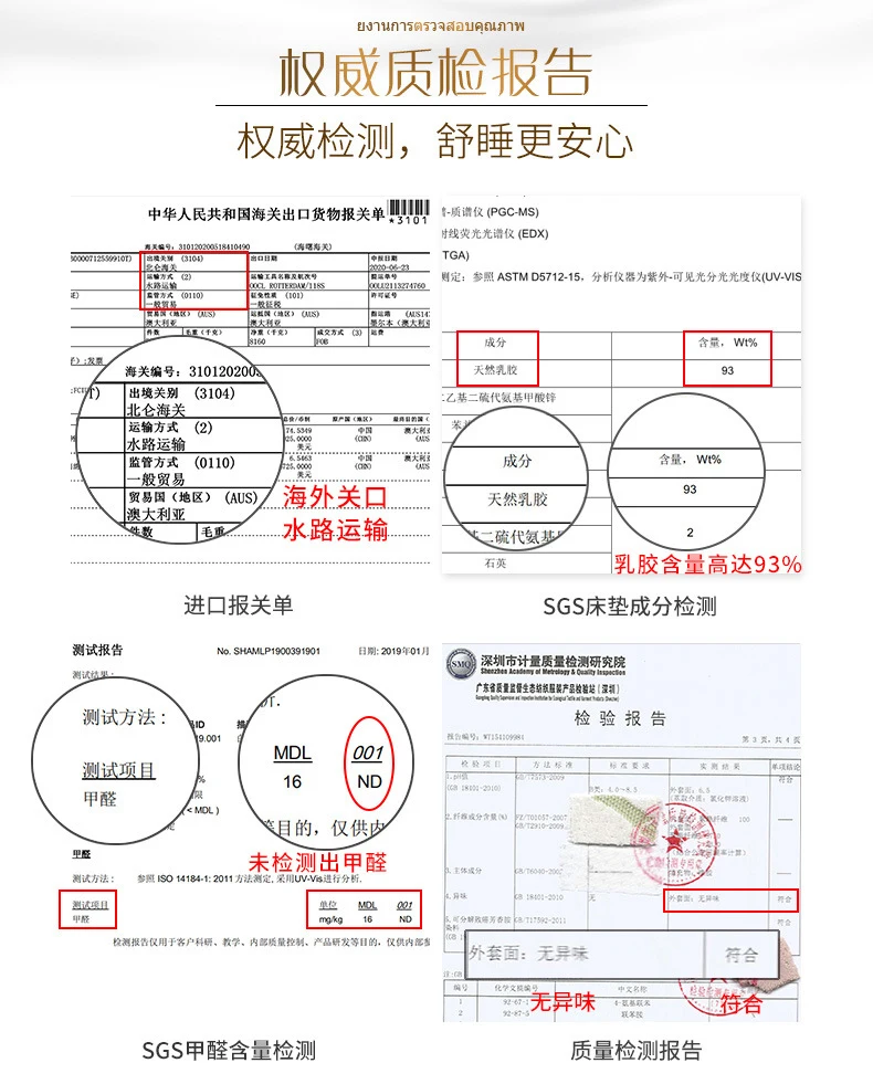 Top 100% Natural Latex Mattress