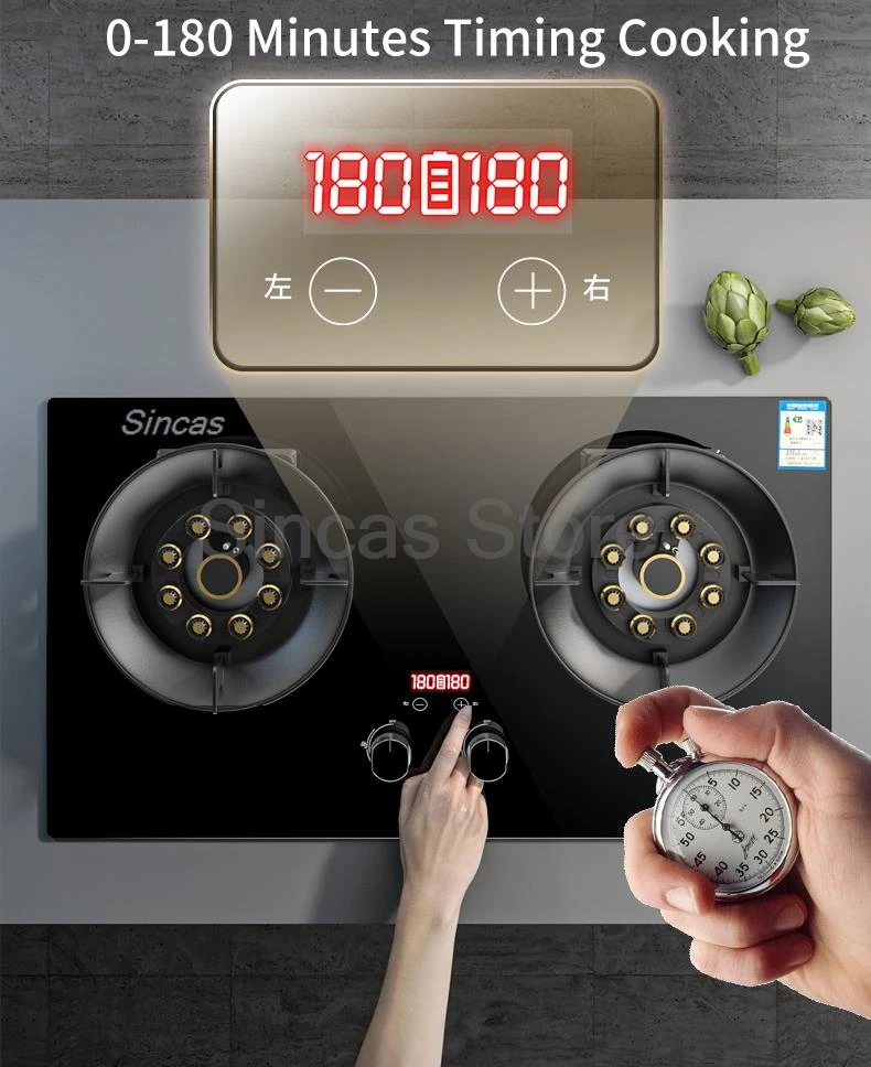 Two-burner Gas Stove Desktop Two-burner Gas Stove Desktop