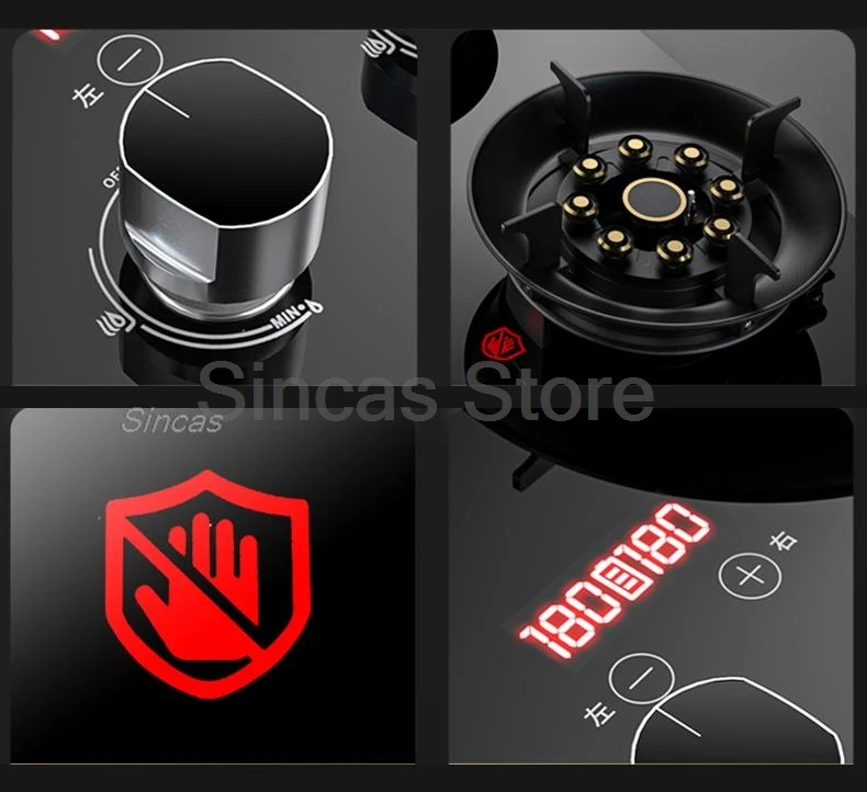 Two-burner Gas Stove Desktop Two-burner Gas Stove Desktop