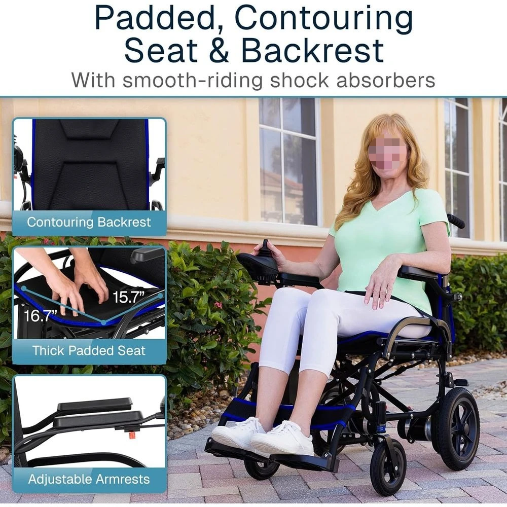 Ultralight Foldable Electric Wheelchair for Adults HOSPITAL ACCESSORIES Ships From : United States Ultralight Foldable Electric Wheelchair for Adults HOSPITAL ACCESSORIES Ships From : United States