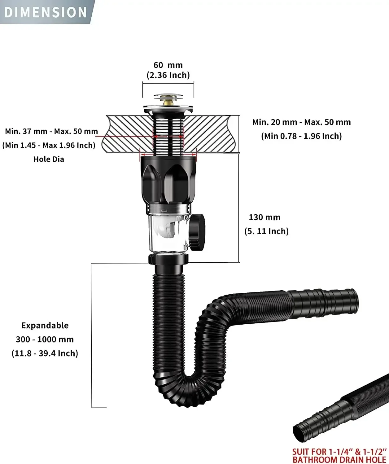 Universal Flip Stainless Steel Washbasin