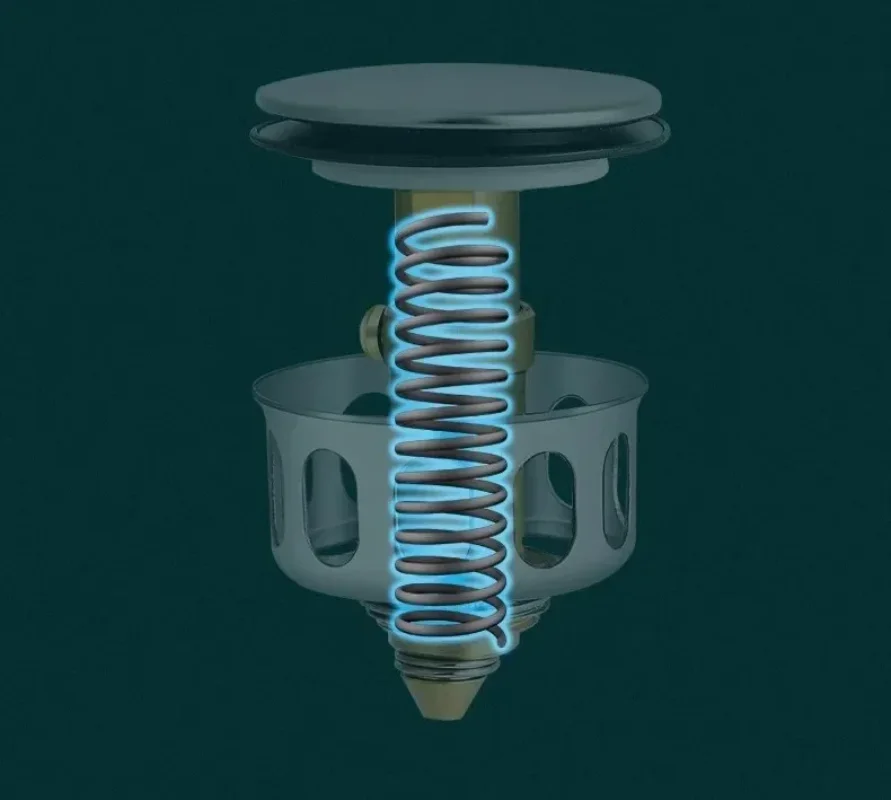 Universal Metal Filter Valve Pop-up Drainer Universal Metal Filter Valve Pop-up Drainer