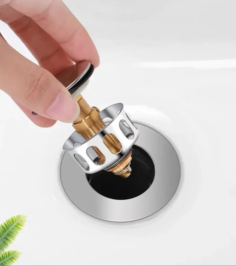 Universal Metal Filter Valve Pop-up Drainer Universal Metal Filter Valve Pop-up Drainer