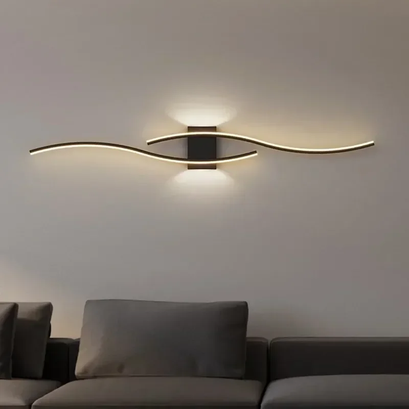 Wall Lamp LED Long Strip 60/80 Wall Sconce Home Decora LIGHTING Lampshade Color : White 60cm|Black 60cm|Gold 60cm|White 80cm|Black 80cm|Gold 80cm Wall Lamp LED Long Strip 60/80 Wall Sconce Home Decora LIGHTING Lampshade Color : White 60cm|Black 60cm|Gold 60cm|White 80cm|Black 80cm|Gold 80cm