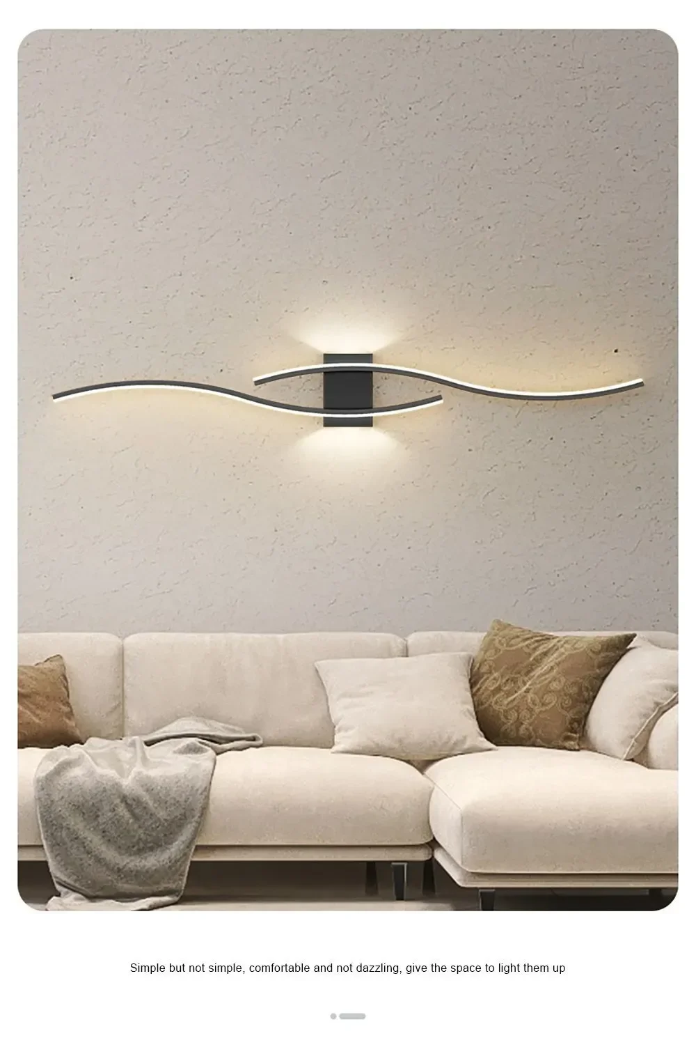 Wall Lamp LED Long Strip 60/80 Wall Sconce Home Decora
