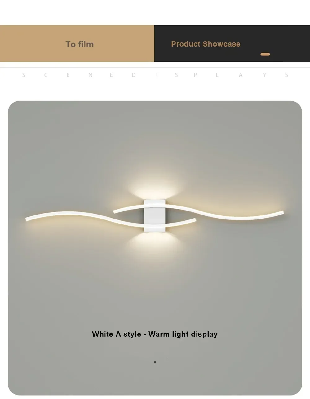 Wall Lamp LED Long Strip 60/80 Wall Sconce Home Decora