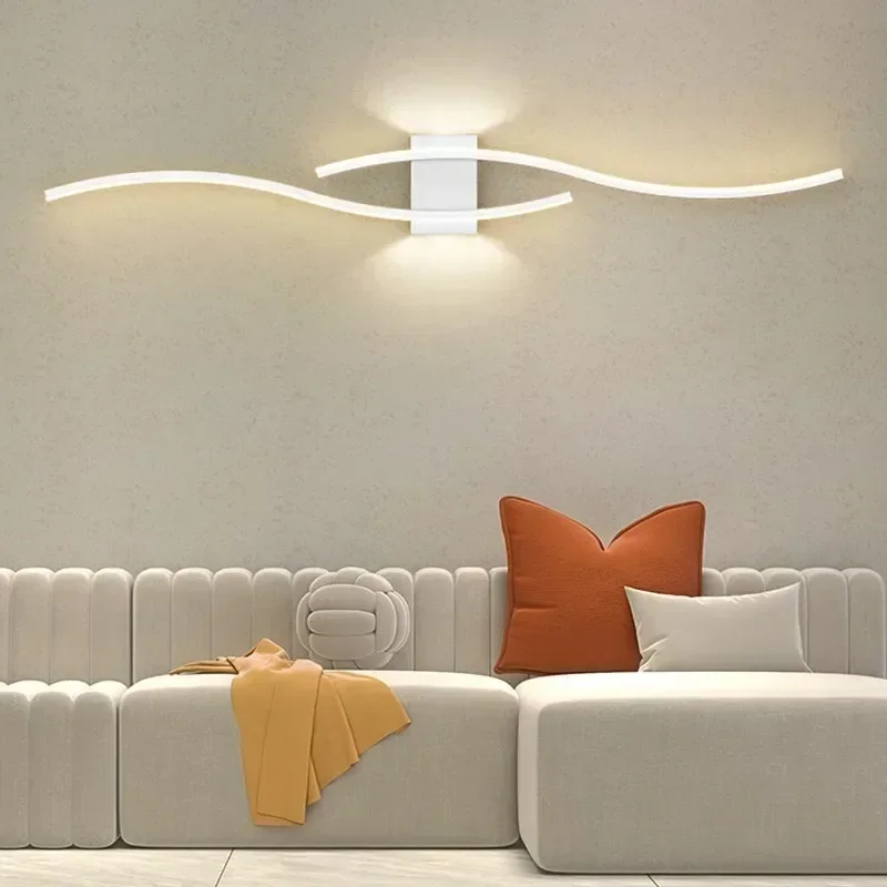 Wall Lamp LED Long Strip 60/80 Wall Sconce Home Decora LIGHTING Lampshade Color : White 60cm|Black 60cm|Gold 60cm|White 80cm|Black 80cm|Gold 80cm Wall Lamp LED Long Strip 60/80 Wall Sconce Home Decora LIGHTING Lampshade Color : White 60cm|Black 60cm|Gold 60cm|White 80cm|Black 80cm|Gold 80cm