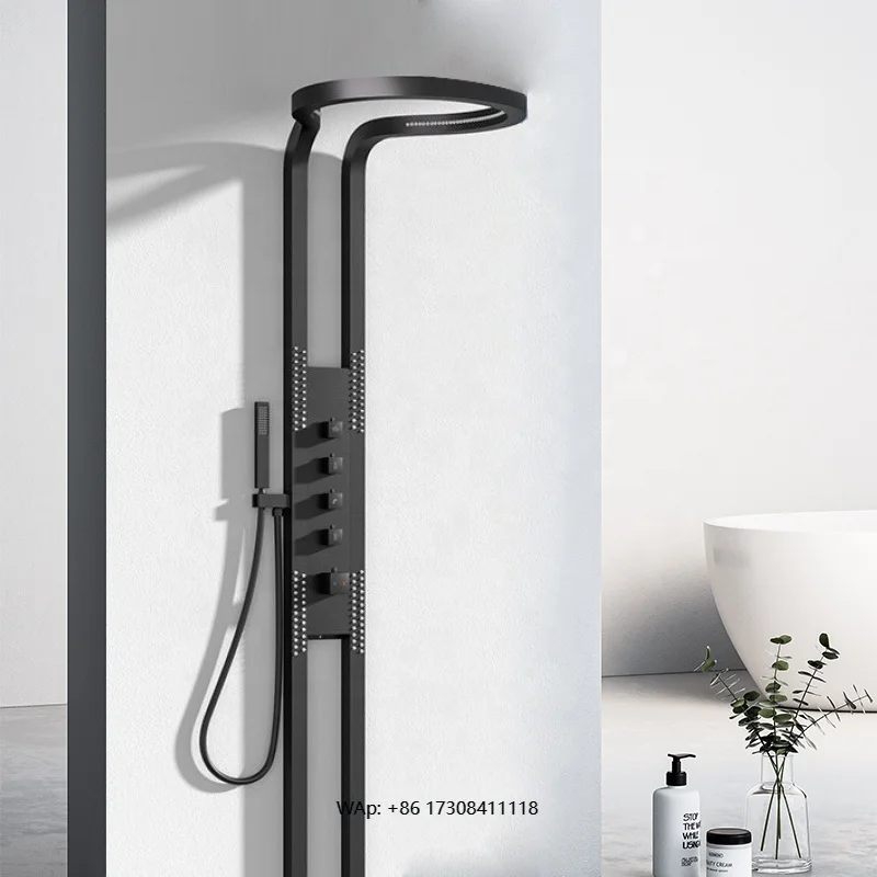 Wall Mounted Multifunctional Rainfall Waterfall Shower System Shower Head