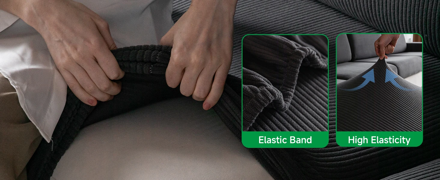 Waterproof Sofa Cover Luxury Adjustable Elastic Couch Cover for Living Room