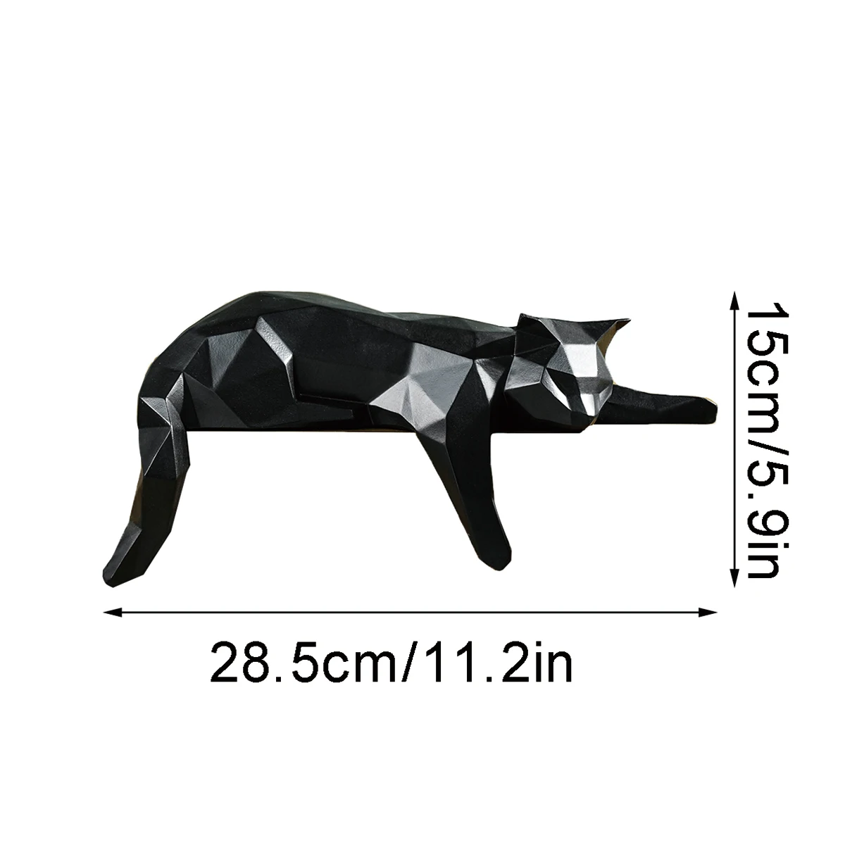 White Black Cat Statue – Geometric Modern Room Decor FIGURINES & MINIATURES Color : White|Black White Black Cat Statue - Geometric Modern Room Decor FIGURINES & MINIATURES Color : White|Black