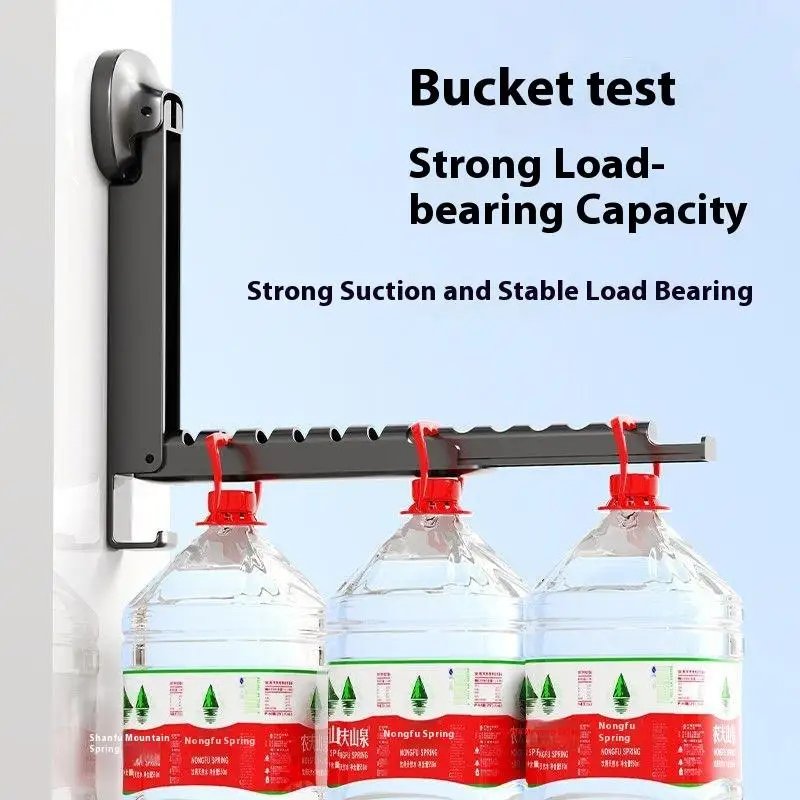 With Suction Cup Foldable Retractable Portable Clothes Drying Folding Clothes Racks BATHROOM SHELVES Color : Gray|White With Suction Cup Foldable Retractable Portable Clothes Drying Folding Clothes Racks BATHROOM SHELVES Color : Gray|White