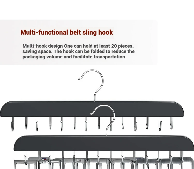 Wooden Belt Rack Women Storage Hangers for Clothes