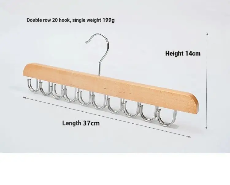 Wooden Belt Rack Women Storage Hangers for Clothes