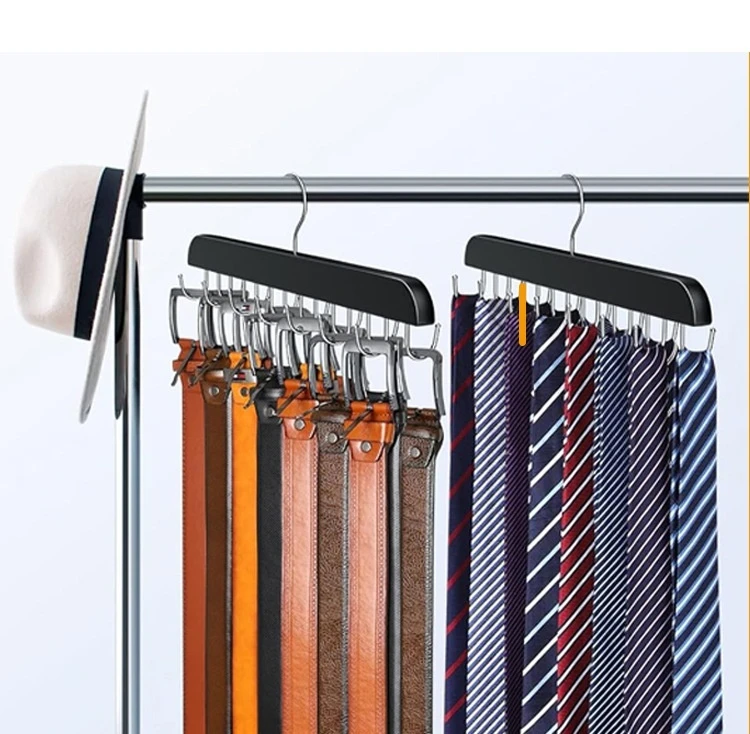 Wooden Belt Rack Women Storage Hangers for Clothes