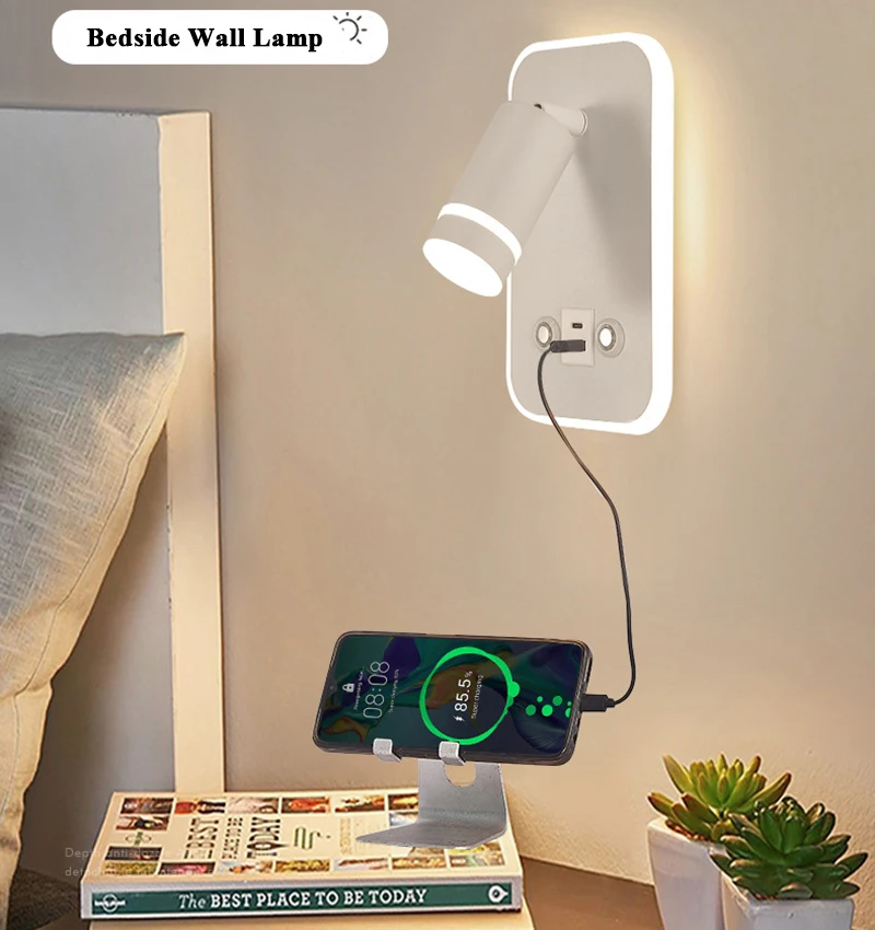 metal Body Acrylic Lampshade Spot Dimming Sconce Light