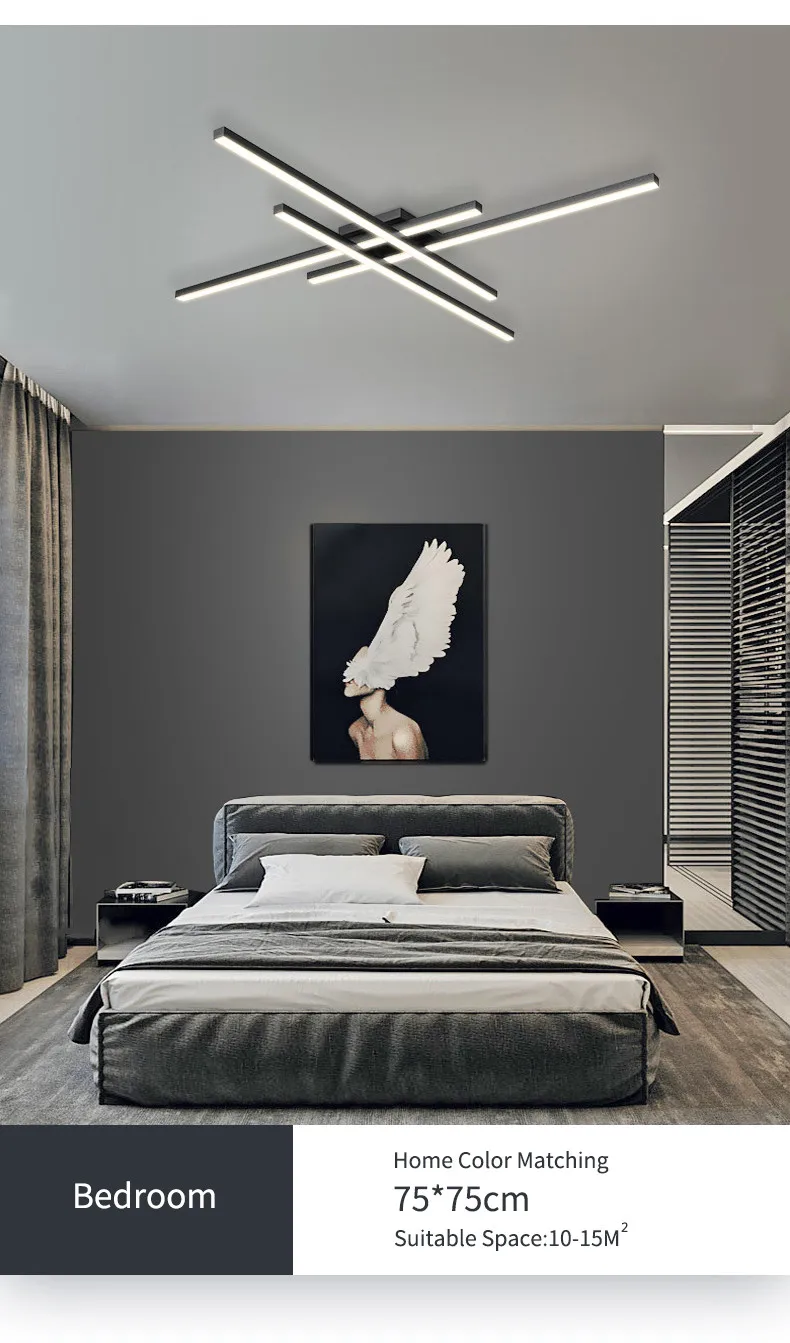 modern bedroom atmosphere duplex villa hall Nordic lamps modern bedroom atmosphere duplex villa hall Nordic lamps