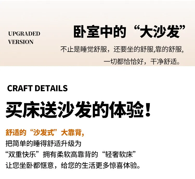 modern minimalist lit 150x200 180x200 200x220 cm Double bed