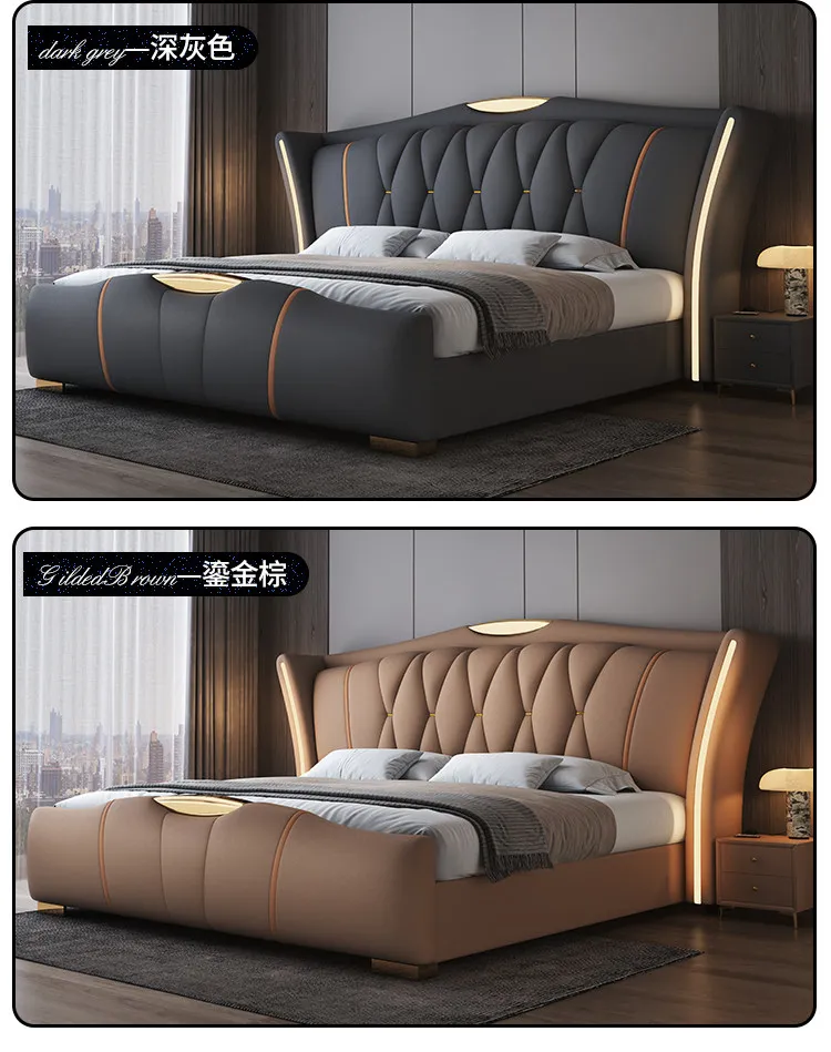 modern minimalist lit 150x200 180x200 200x220 cm Double bed
