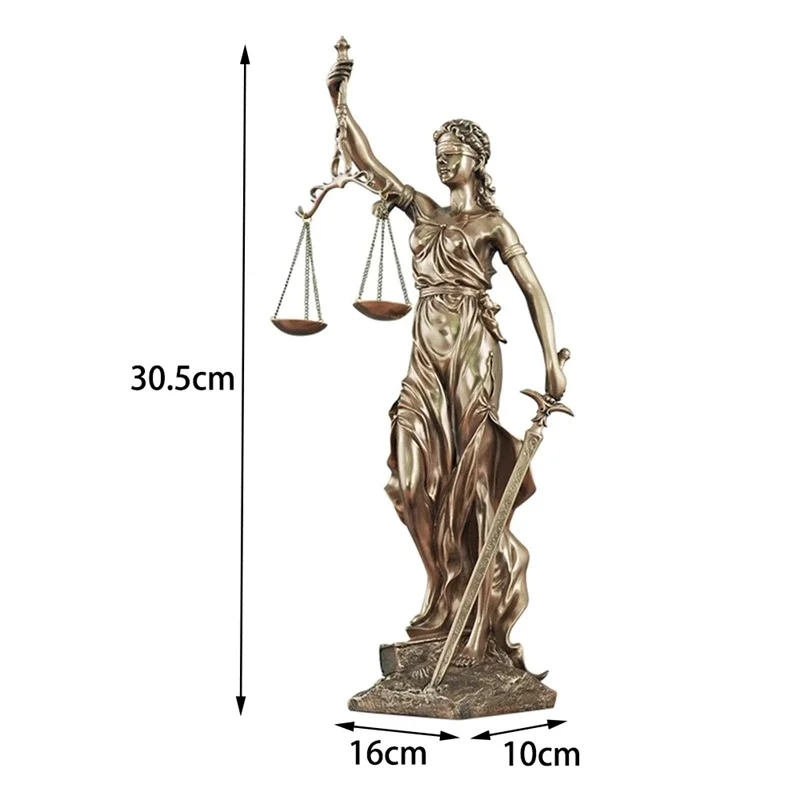 New 1Pcs Justice Fair Themis Statues