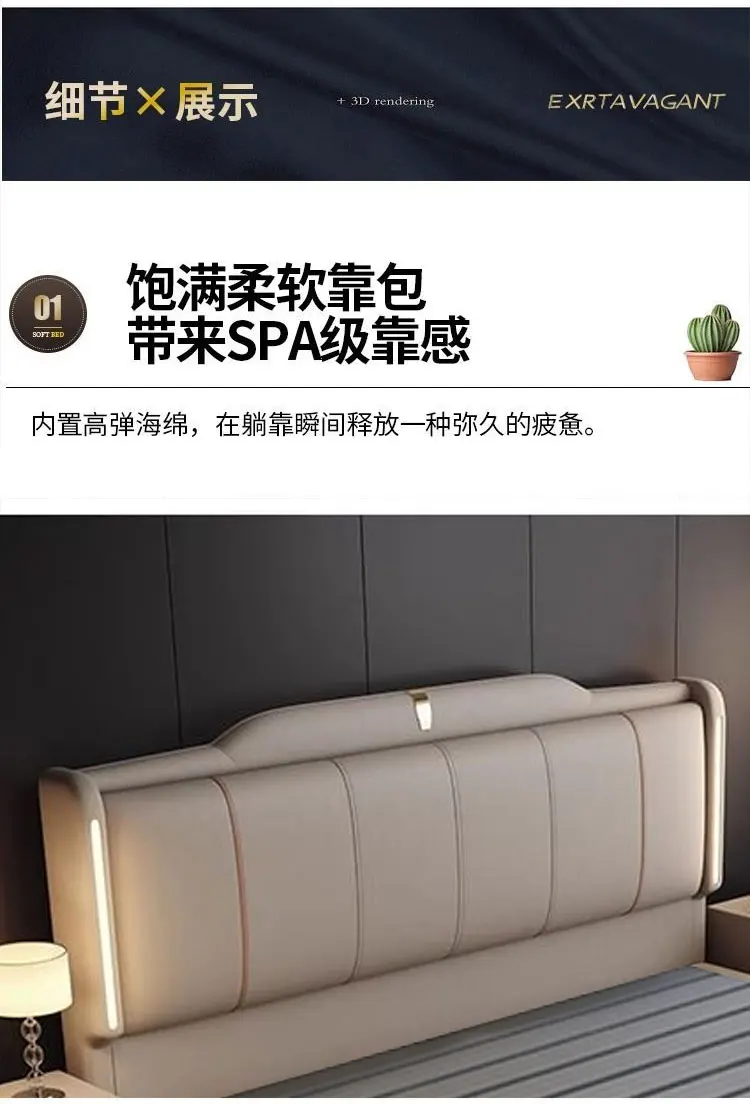 180x200 cm Double bed frame king size