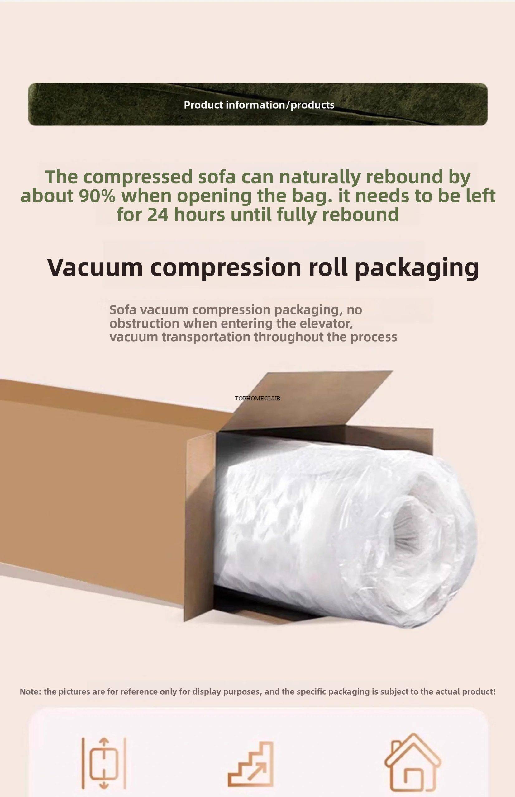 Living Room Sofas Vacuum Compression Sofa