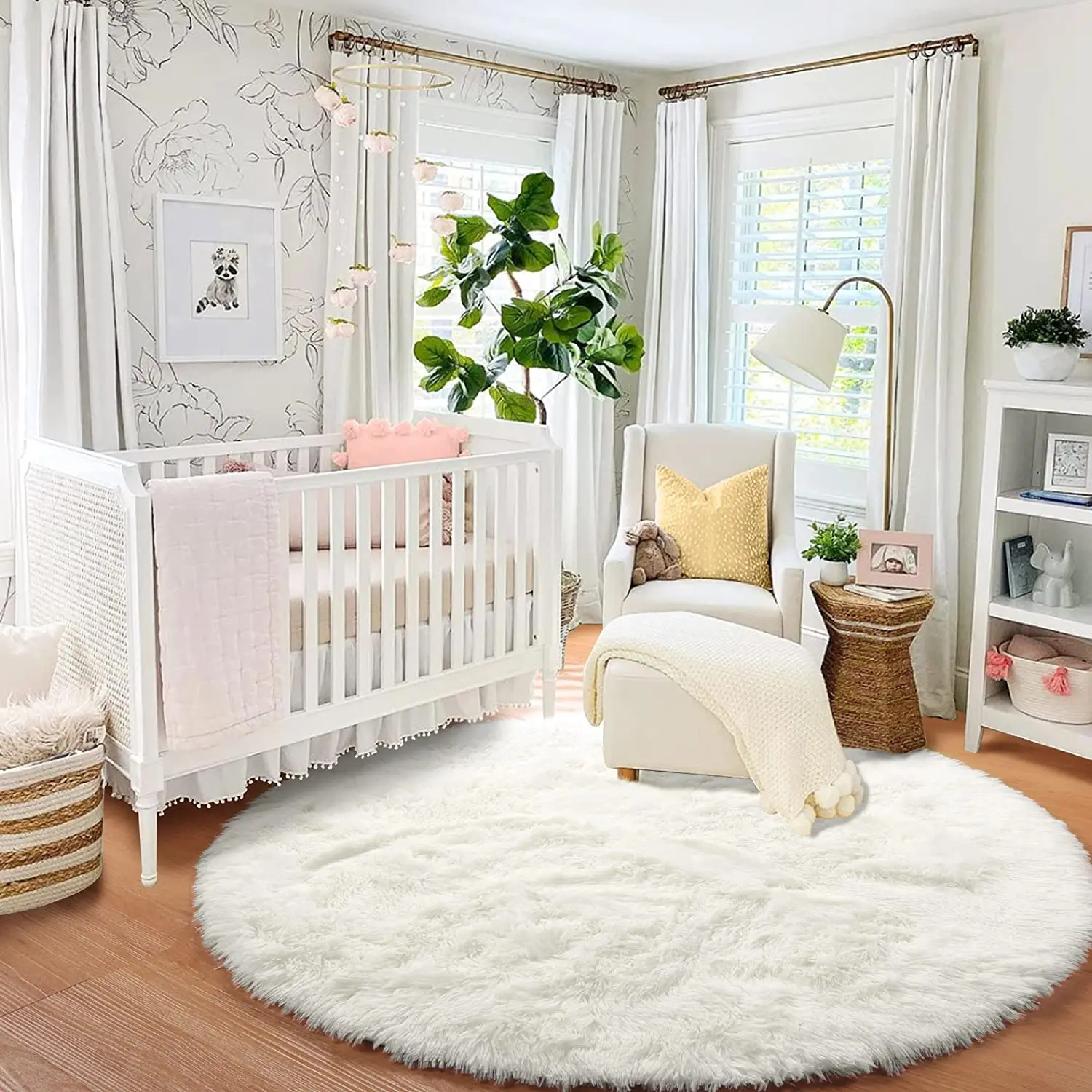 100/120/140/160 Round Rug Fluffy Soft Area Rugs for Kids Girls Room 100/120/140/160 Round Rug Fluffy Soft Area Rugs for Kids Girls Room