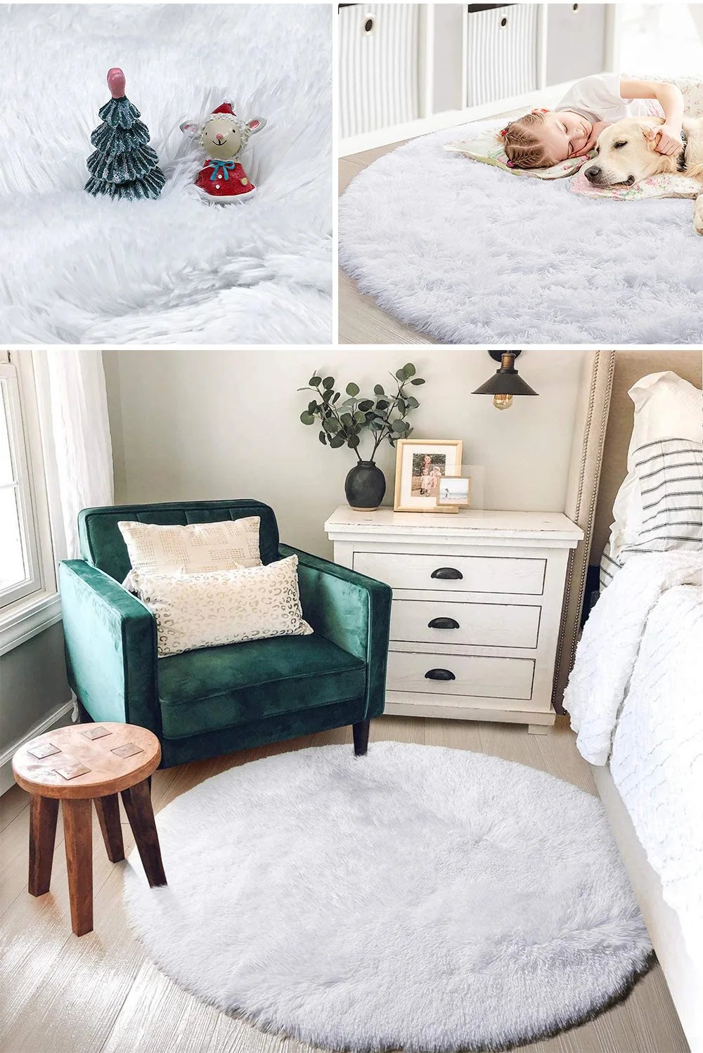 100/120/140/160 Round Rug Fluffy Soft Area Rugs for Kids Girls Room 100/120/140/160 Round Rug Fluffy Soft Area Rugs for Kids Girls Room