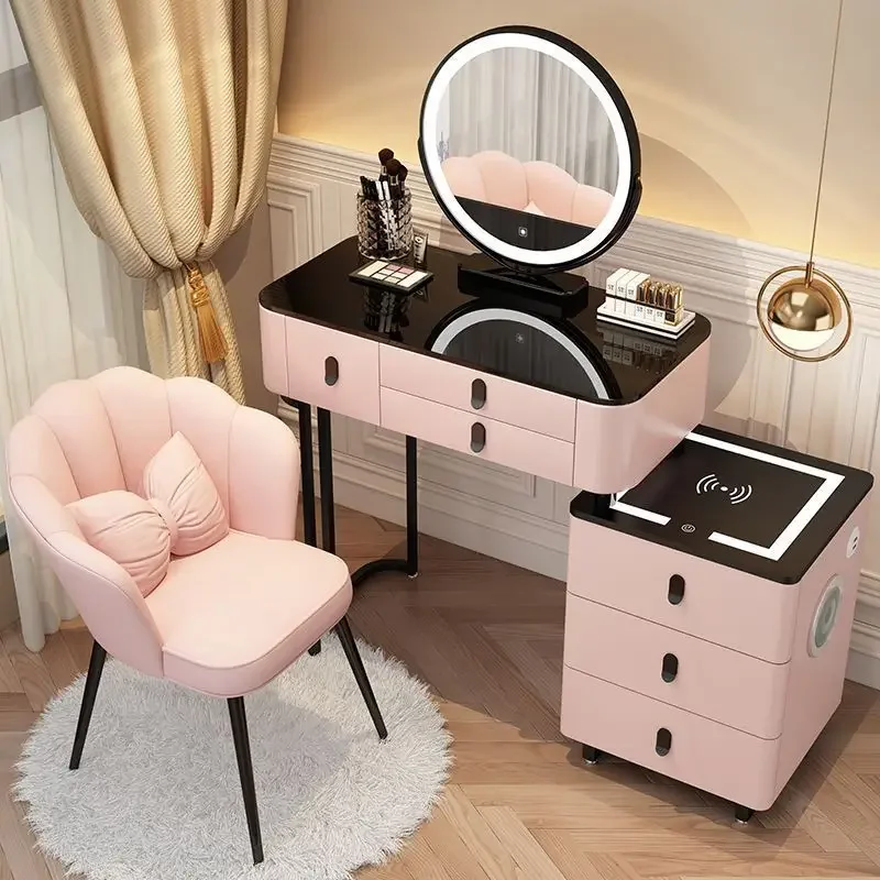 Modern Dressing Table with Smart Wireless Charging Modern Dressing Table with Smart Wireless Charging