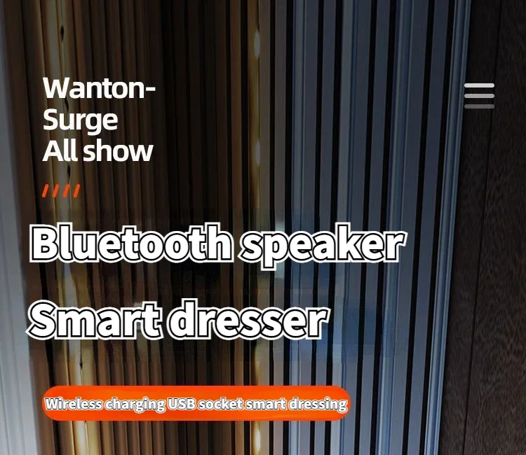 Modern Dressing Table with Smart Wireless Charging