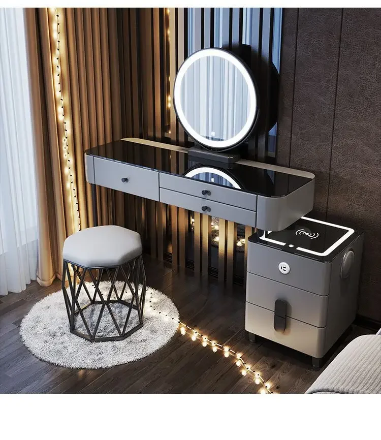 Modern Dressing Table with Smart Wireless Charging