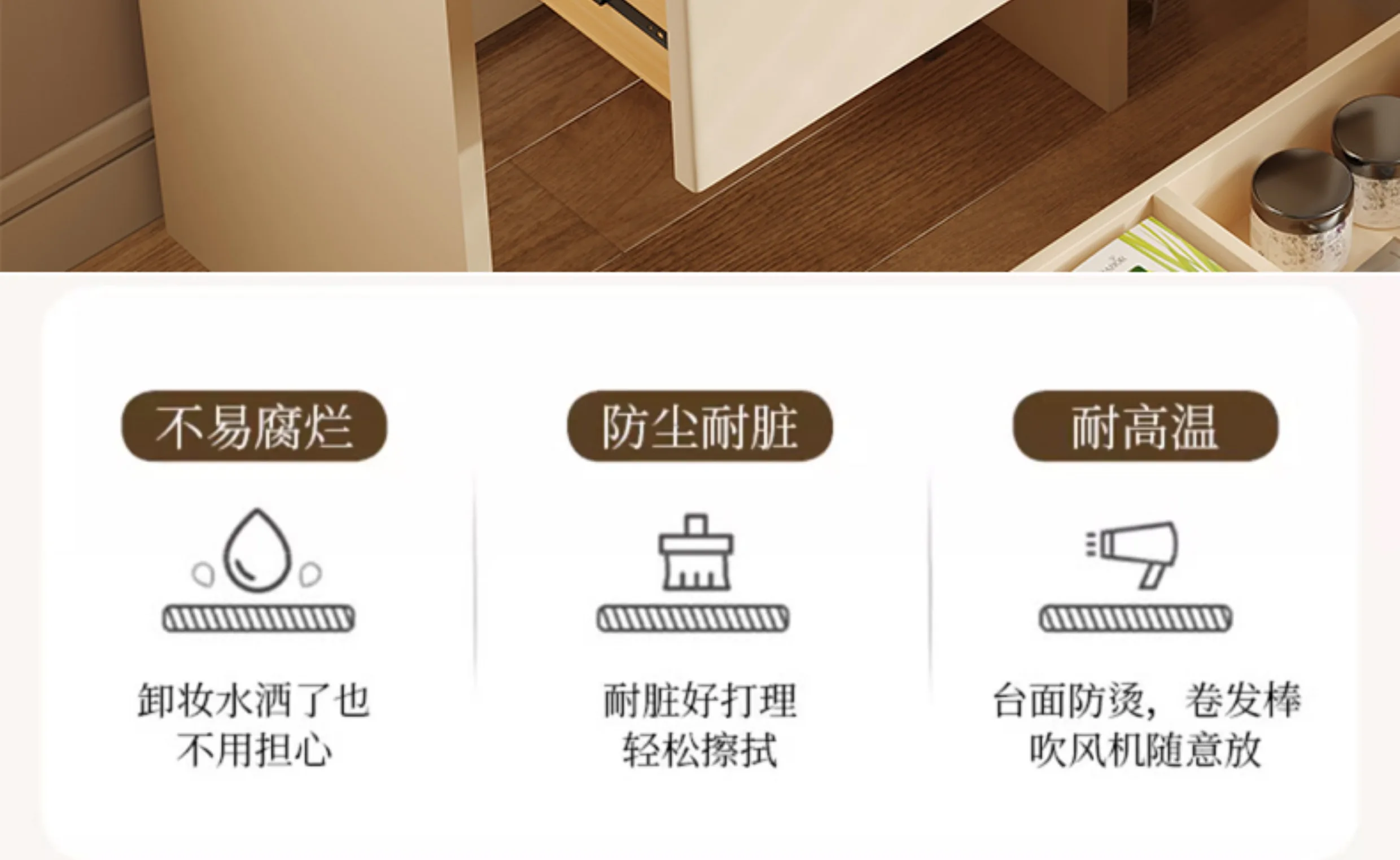 Flip Top Mirror Minimalist Vanity Table With Chair Wide Compact Elegant Vanity Table Flip Top Mirror Minimalist Vanity Table With Chair Wide Compact Elegant Vanity Table