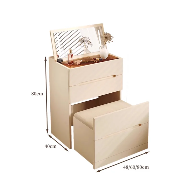 Flip Top Mirror Minimalist Vanity Table With Chair Wide Compact Elegant Vanity Table Flip Top Mirror Minimalist Vanity Table With Chair Wide Compact Elegant Vanity Table