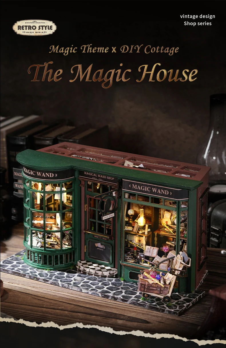 Magic Shop DIY Wooden Dollhouse Miniature Magic Shop DIY Wooden Dollhouse Miniature