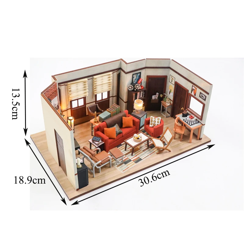 DIY Wooden Monica’s Apartment Casa Miniature Building Kits DIY Wooden Monica's Apartment Casa Miniature Building Kits