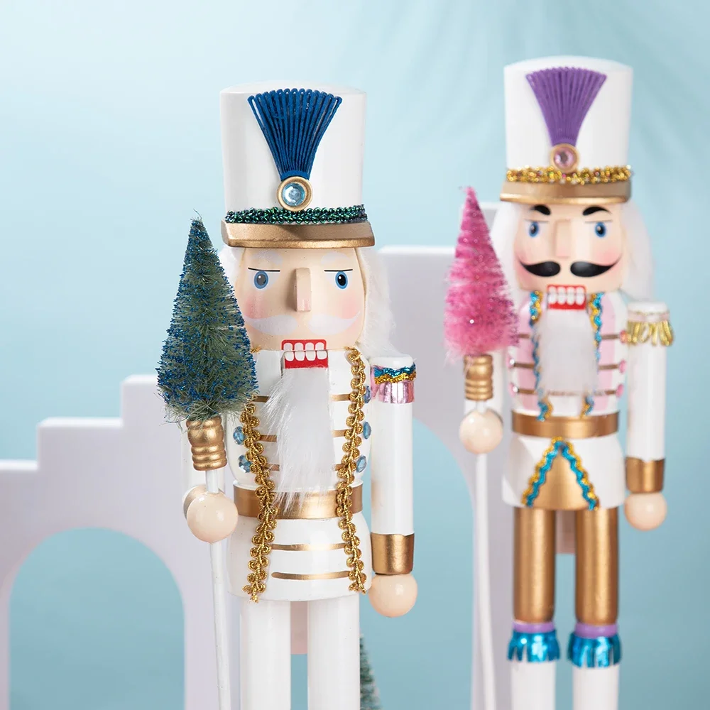 40CM Nutcracker Puppet Soldier Doll Wooden Pendant Handcraft Ornament Desktop Ornament Vintage Gift Christmas Home Decoration 40CM Nutcracker Puppet Soldier Doll Wooden Pendant Handcraft Ornament Desktop Ornament Vintage Gift Christmas Home Decoration
