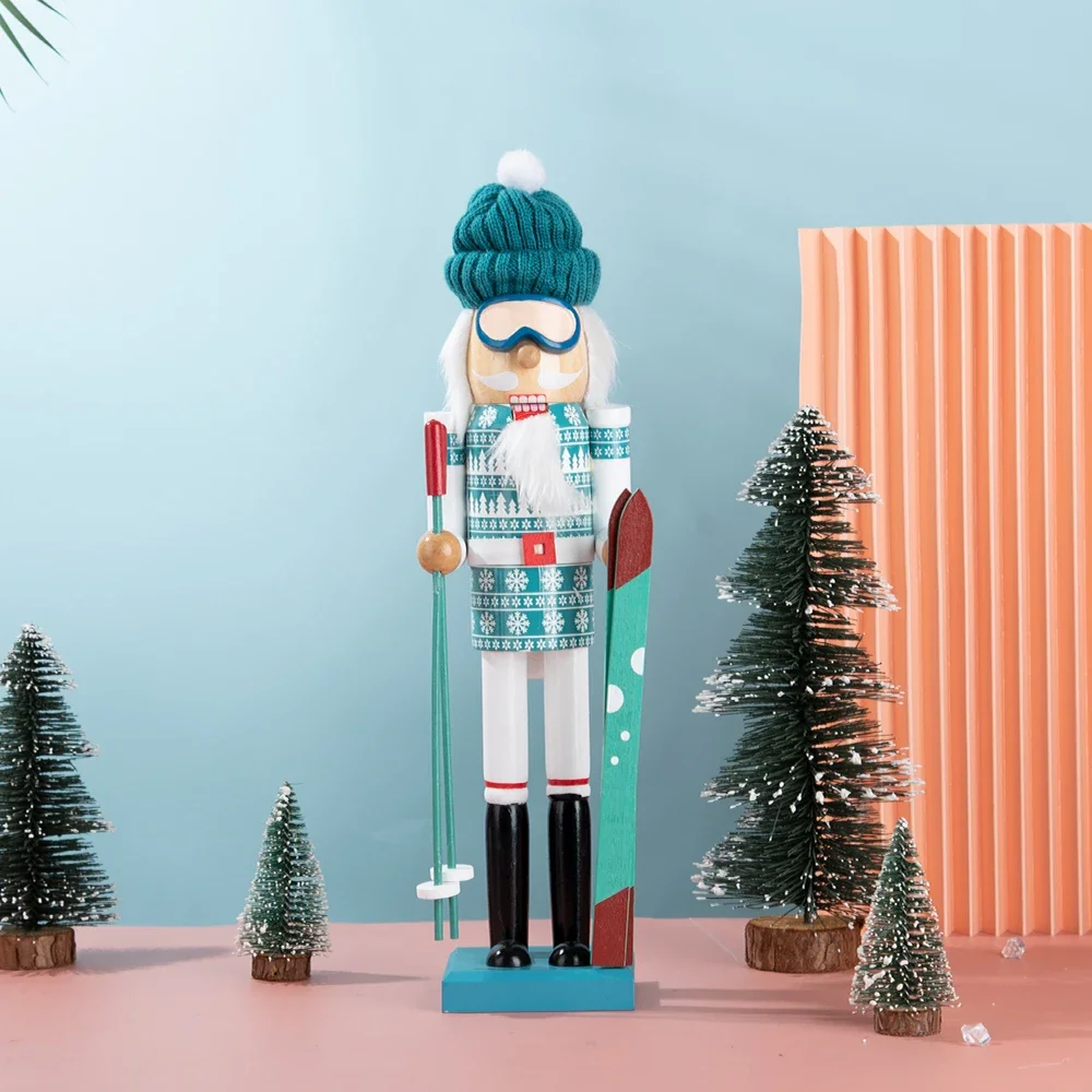 40CM Nutcracker Puppet Soldier Doll Wooden Pendant Handcraft Ornament Desktop Ornament Vintage Gift Christmas Home Decoration 40CM Nutcracker Puppet Soldier Doll Wooden Pendant Handcraft Ornament Desktop Ornament Vintage Gift Christmas Home Decoration