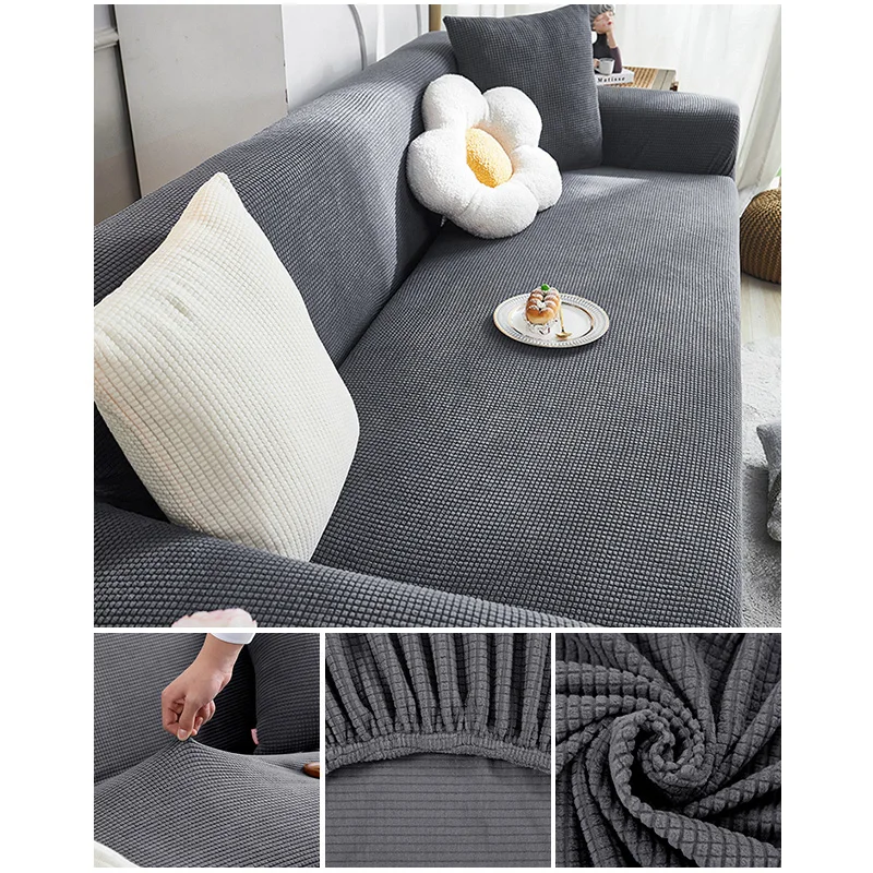 Elastic Jacquard Fabric Sofa Cover Stretch Couch Cover Sectional