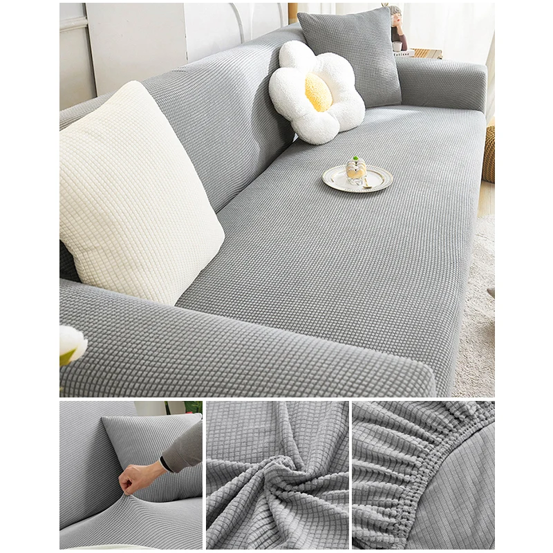 Elastic Jacquard Fabric Sofa Cover Stretch Couch Cover Sectional