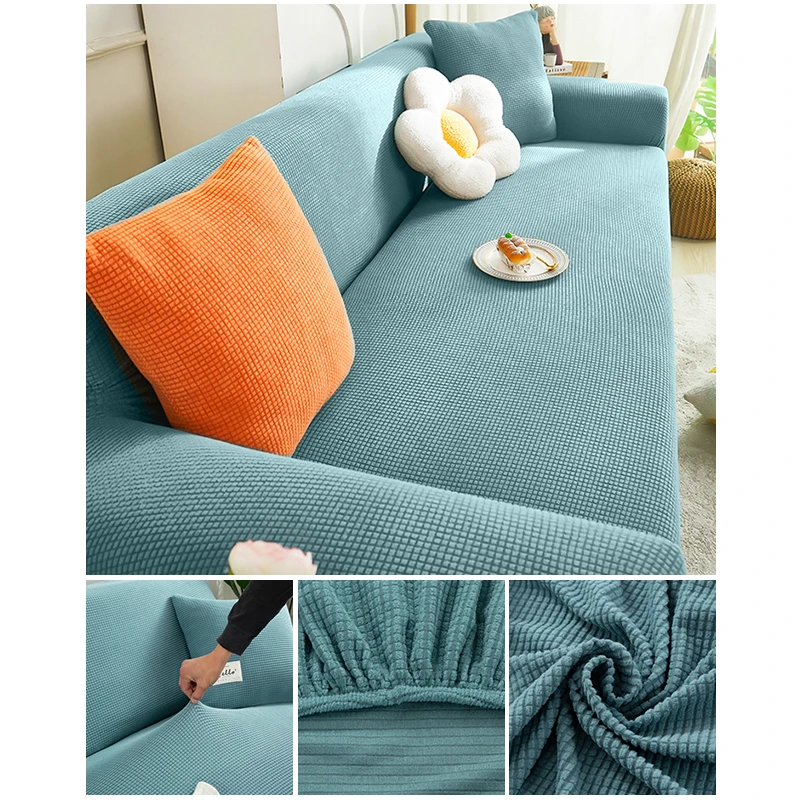 Elastic Jacquard Fabric Sofa Cover Stretch Couch Cover Sectional
