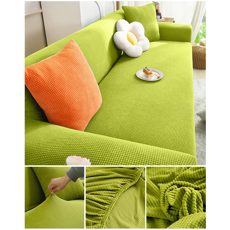 Elastic Jacquard Fabric Sofa Cover Stretch Couch Cover Sectional