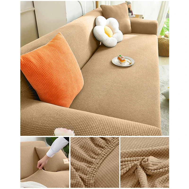 Elastic Jacquard Fabric Sofa Cover Stretch Couch Cover Sectional